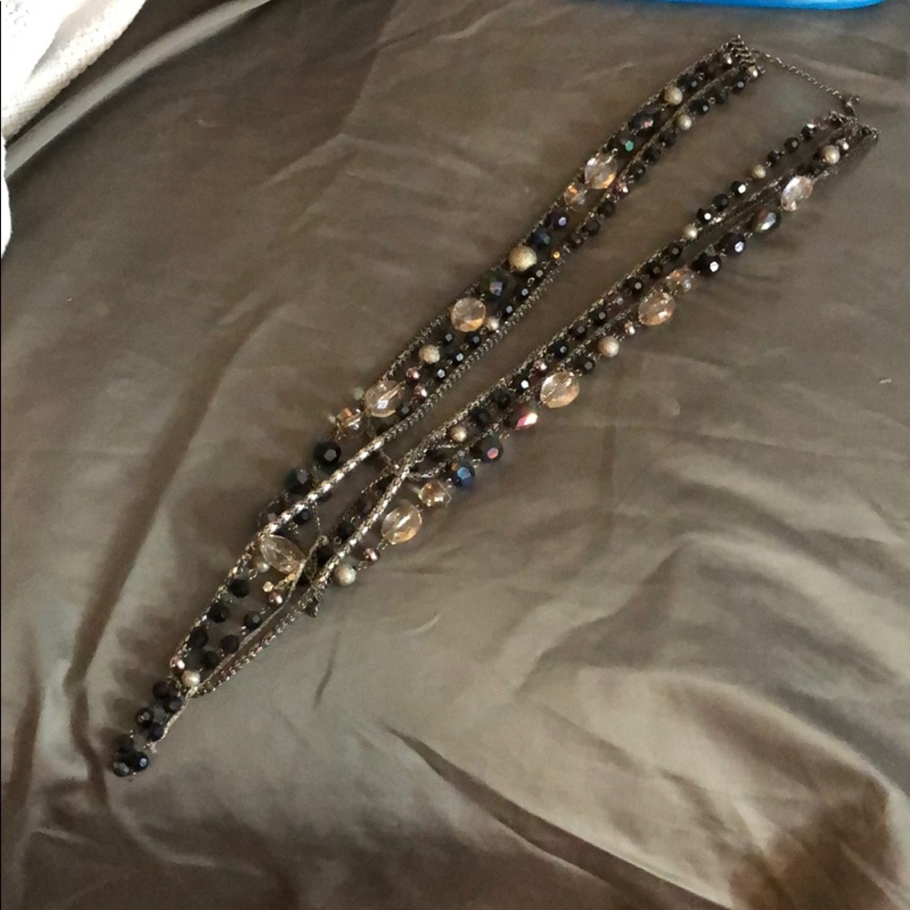 Long costume necklace